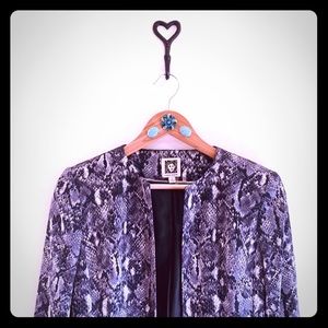 Anne Klein- Long Blazer Set